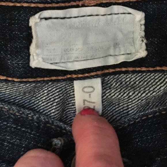 CURRENT / ELLIOT The Fling Ripped Blue Jeans 27 - Picture 3 of 3